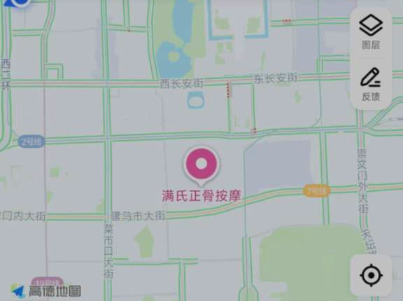 满氏正骨按摩位于北京西城区石头胡同21号的地图位置